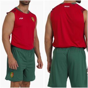 Força Portugal Game Tank Top Men’s XXS Fúttbol Soccer Jersey Red White Shirt